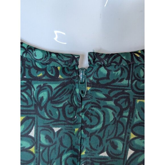 Vintage 60s Soft Nylon Shelton Stroller Green Retro Floral 2 Piece Dress Set A1 - Picture 8 of 16